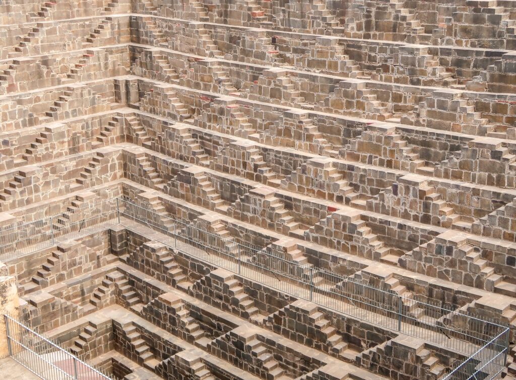 Stairs in Chand Baori.