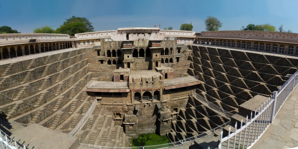 Well Chand Baori large panorama